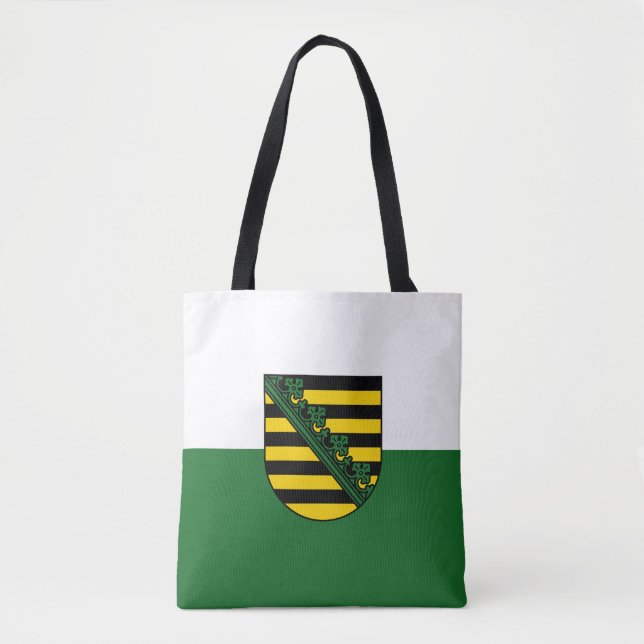 Flagga Sachsen Tote Bag Tygkasse (Framsida)