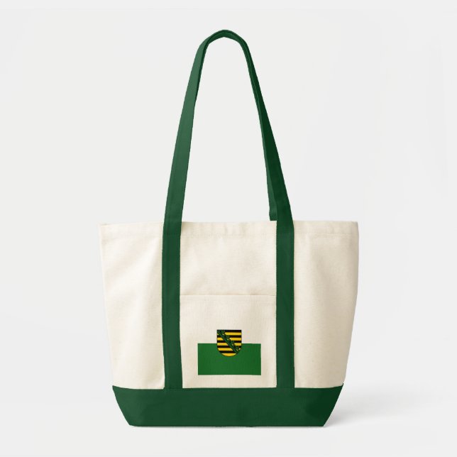 Flagga Sachsen Tote Bag Tygkasse (Framsidan)