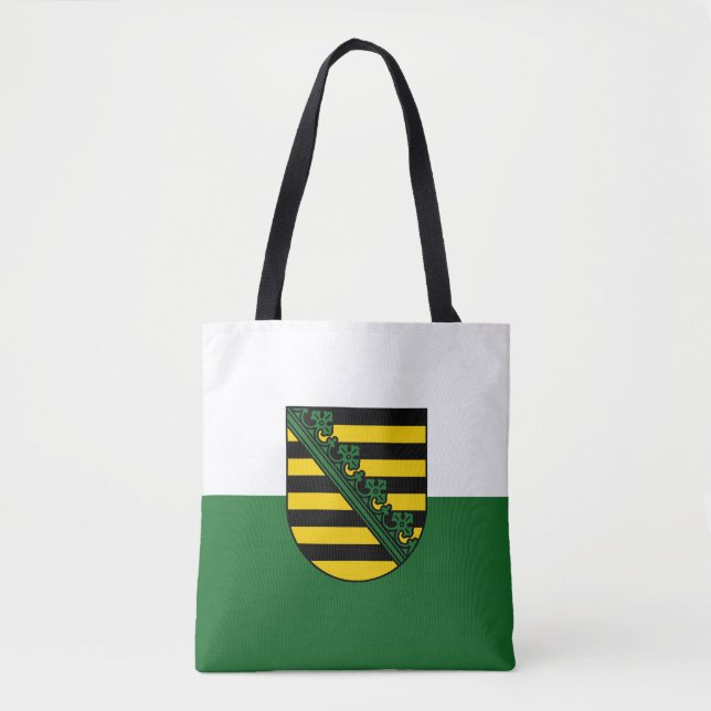 Flagga Sachsen Tote Bag Tygkasse (Framsida)