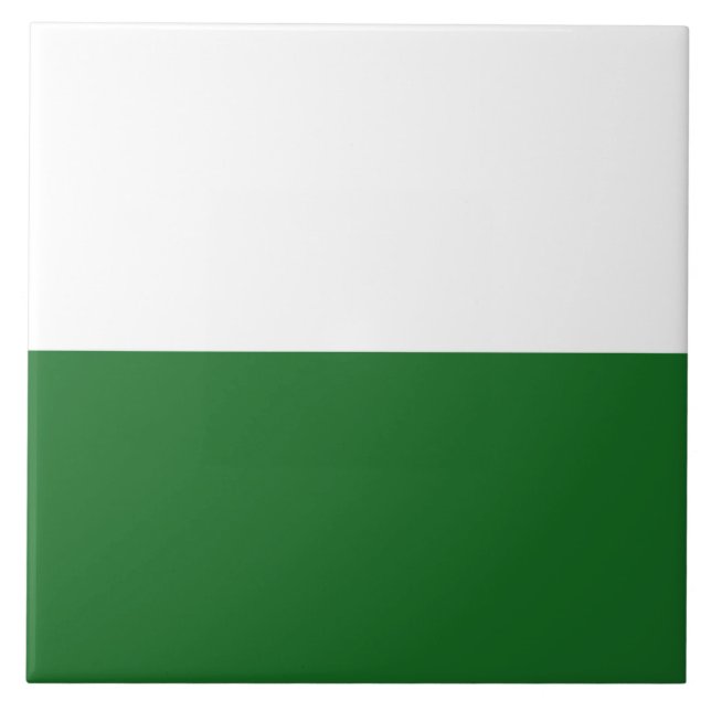 Flagga Sachsen (Tyskland) Kakelplatta (Framsidan)
