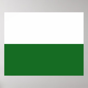 Flagga Sachsen (Tyskland) Poster