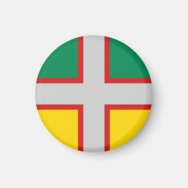 Flagga Saguenay-Lac-Saint-Jean (QUÉBEC) Magnet (Framsidan)