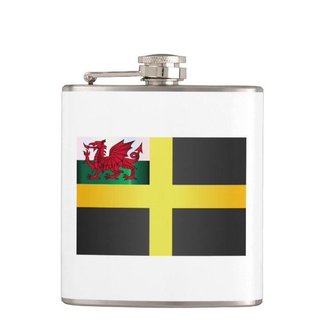 Flagga Saint David av Wales Fickplunta (Framsidan)