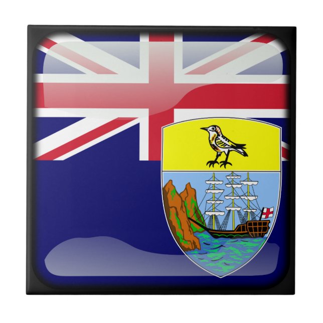 Flagga Saint Helena Kakelplatta (Framsidan)