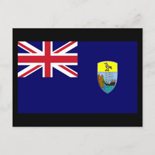 Flagga Saint Helena Vykort