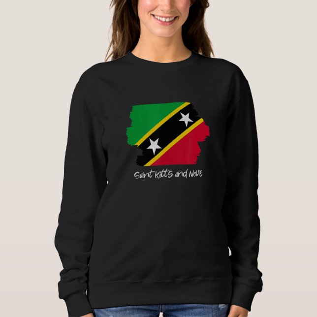 Flagga Saint Kitts och Nevis T Shirt (Framsida)