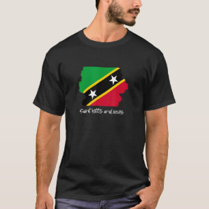 Flagga Saint Kitts och Nevis T Shirt