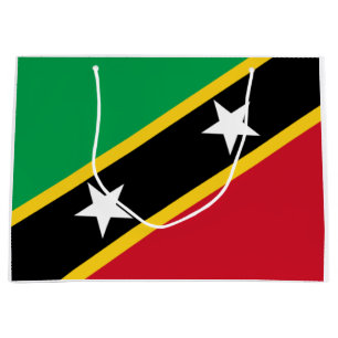 Flagga Saint Kitts och Nevis (Västindien)