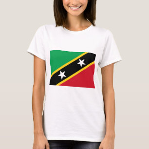 Flagga Saint Kitts och Nevis (Västindien) T Shirt