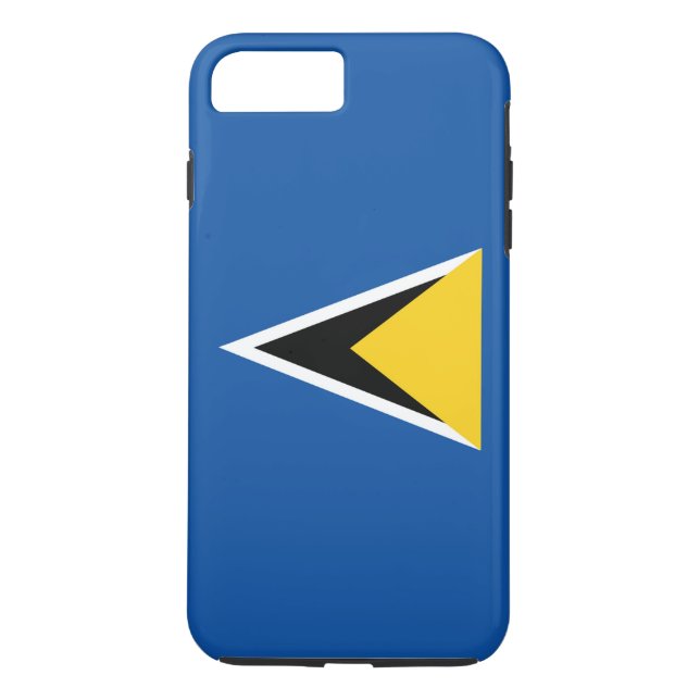 Flagga Saint Lucia Case-Mate iPhone Skal (Baksida)
