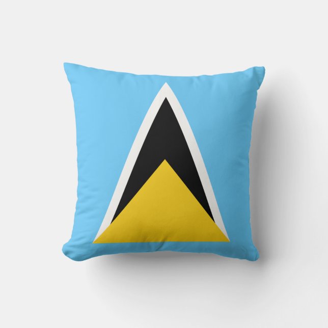 Flagga Saint Lucia Kudde (Framsida)