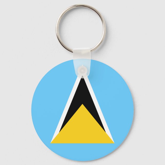 Flagga Saint Lucia Nyckelring (Framsida)