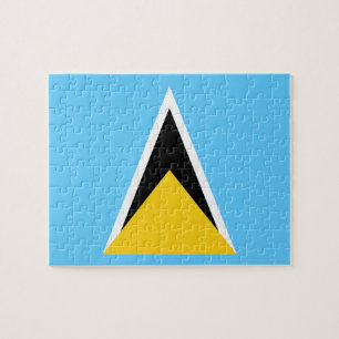 Flagga Saint Lucia Photo Puzzle Pussel