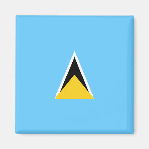 Flagga Saint Lucia (Saint Lucia) (Karibien) Magnet