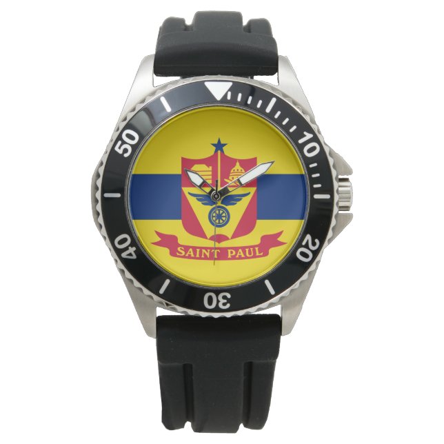 Flagga Saint Paul (Minnesota) Armbandsur (Framsida)
