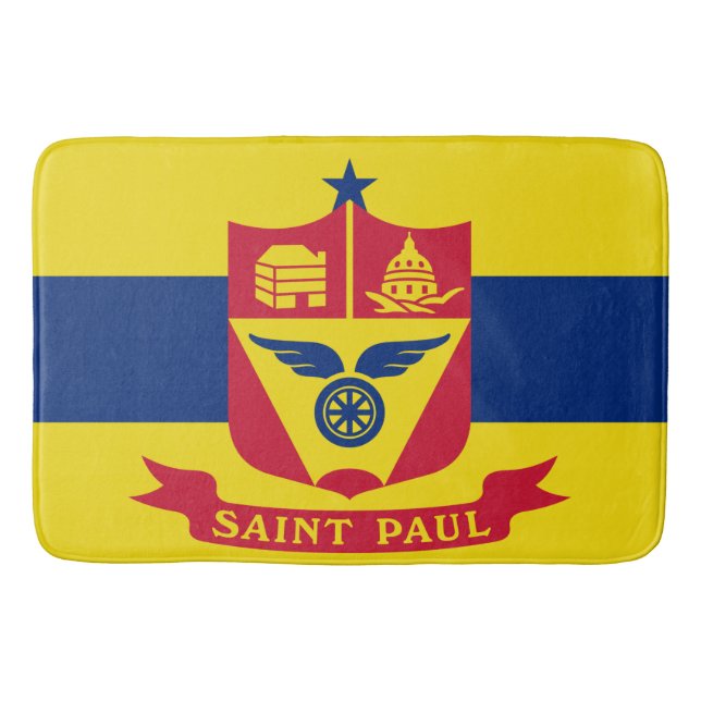 Flagga Saint Paul (Minnesota) Badrumsmatta (Framsidan)