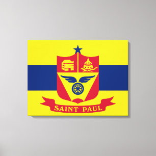 Flagga Saint Paul (Minnesota) Canvastryck