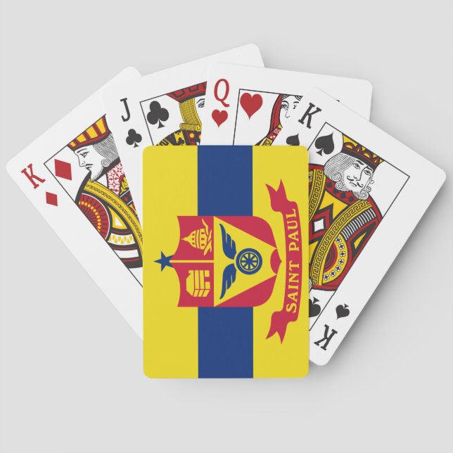 Flagga Saint Paul (Minnesota) Casinokort (Baksidan)