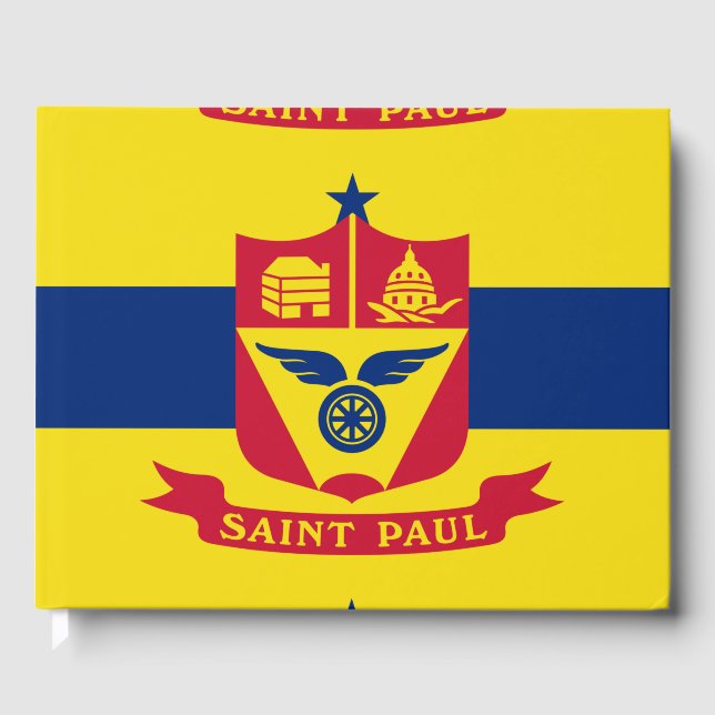 Flagga Saint Paul (Minnesota) Gästböcker (Framsida)