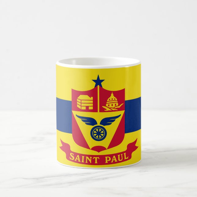 Flagga Saint Paul (Minnesota) Kaffemugg (Center)
