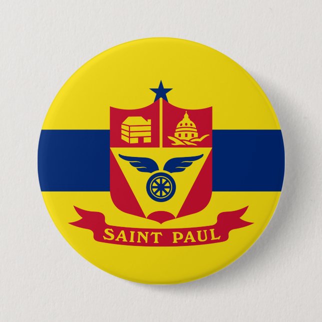 Flagga Saint Paul (Minnesota) Knapp (Framsida)