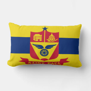 Flagga Saint Paul (Minnesota) Lumbarkudde