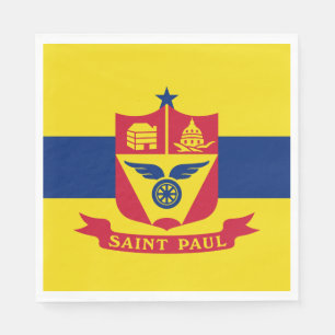 Flagga Saint Paul (Minnesota) Pappersservett