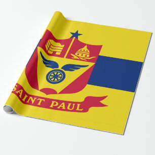 Flagga Saint Paul (Minnesota) Presentpapper