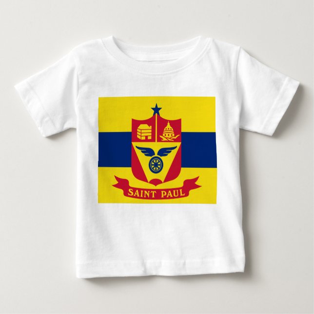Flagga Saint Paul (Minnesota) T Shirt (Framsida)