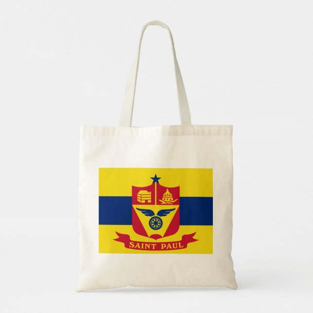 Flagga Saint Paul (Minnesota) Tygkasse (Baksida)