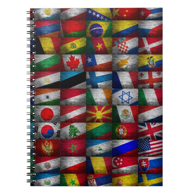 Flagga samling anteckningsbok (Framsidan)