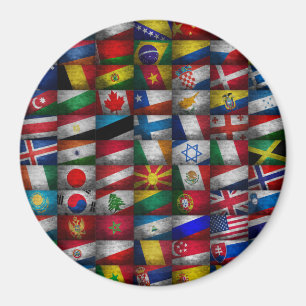 Flagga samling magnet