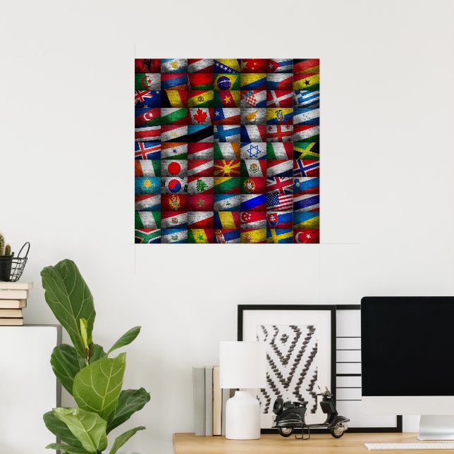 Flagga samling poster (Hemmakontoret)
