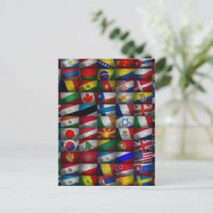 Flagga samling vykort