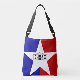 Flagga San Antonio, Texas Crossbody Bag Axelväska