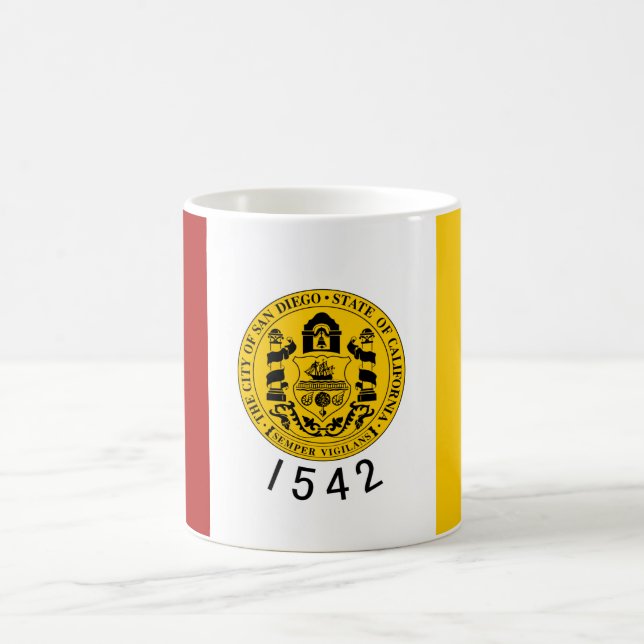 Flagga San Diego (Kalifornien) Kaffemugg (Center)