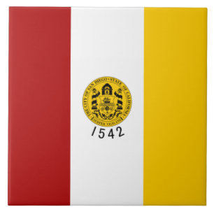Flagga San Diego (Kalifornien) Kakelplatta