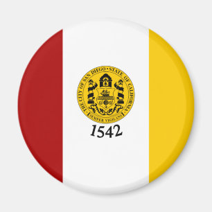 Flagga San Diego, Kalifornien Magnet