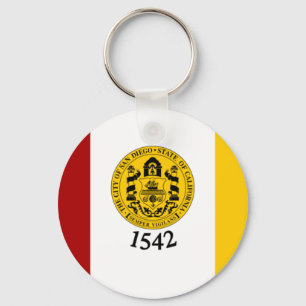 Flagga San Diego, Kalifornien Nyckelring