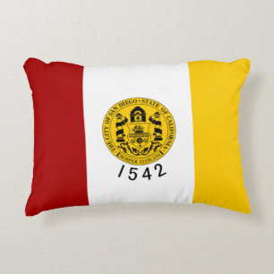 Flagga San Diego, Kalifornien Prydnadskudde