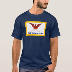 Flagga San Francisco, CA T Shirt