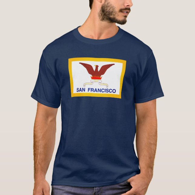 Flagga San Francisco, CA T Shirt (Framsida)