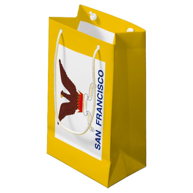 Flagga San Francisco, California Small Gift Bag (Framsidan Vinklad)
