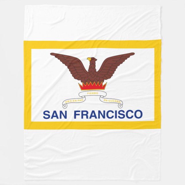 Flagga San Francisco Fleece Blanket (Framsidan)