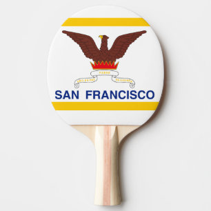 Flagga San Francisco, Kalifornien Ping-Pong Paddle Pingisracket
