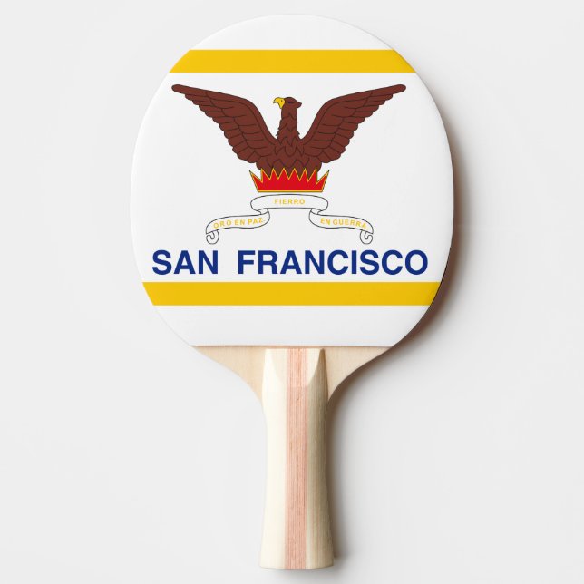 Flagga San Francisco, Kalifornien Ping-Pong Paddle Pingisracket (Framsidan)