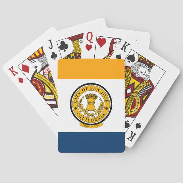 Flagga San Jose, Kalifornien Casinokort (Baksidan)