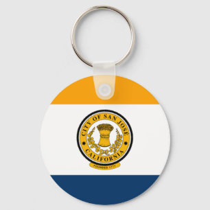 Flagga San Jose, Kalifornien Nyckelring