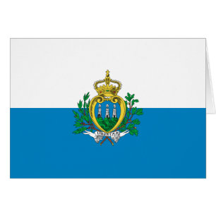 Flagga San Marino Hälsningskort
