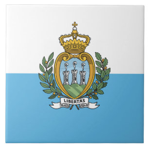 Flagga San Marino Kakelplatta